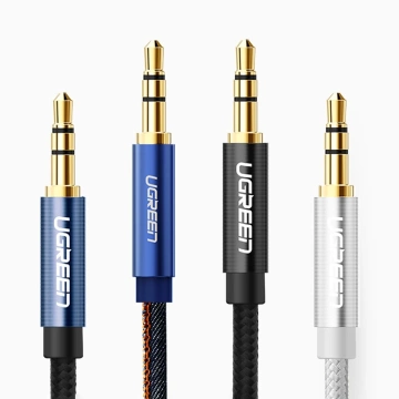 UGREEN audio kábel 2 x mini jack 3,5 mm 2 m čierny (50363 AV112)