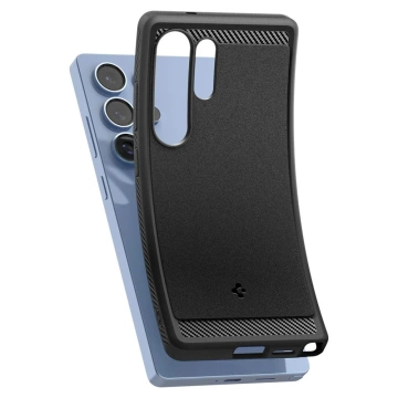 Etui für Samsung Galaxy S25 Ultra Mattschwarz Spigen Rugged Armor Mag MagSafe