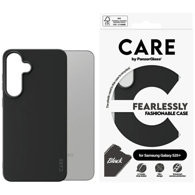 CARE Case für Samsung Galaxy S25 von PanzerGlass Fashion Black