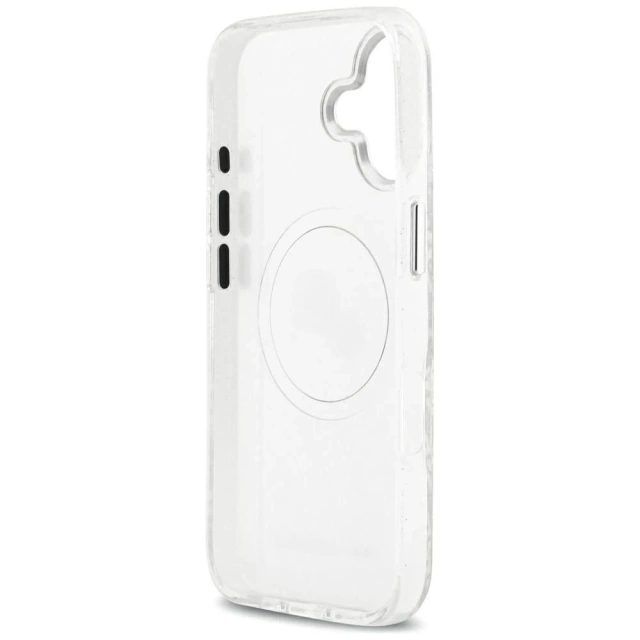 Etui Ochronne do iPhone 17 Karl Lagerfeld IML Glitter K&C Heads MagSafe Szary