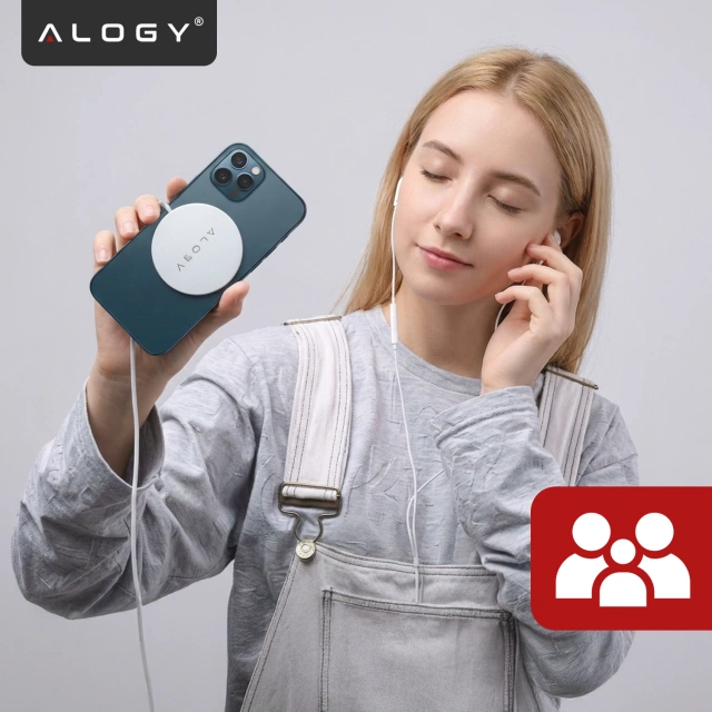 Alogy bezdrôtová nabíjačka pre MagSafe 20W pre iPhone 12/13/14 / PRO / MAX / MINI biela