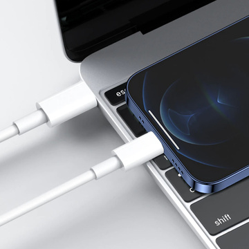 Alogy Wandladegerät Schnelles USB-C PD 20 W Lightning-Kabel 1 m weißes Gehäuse