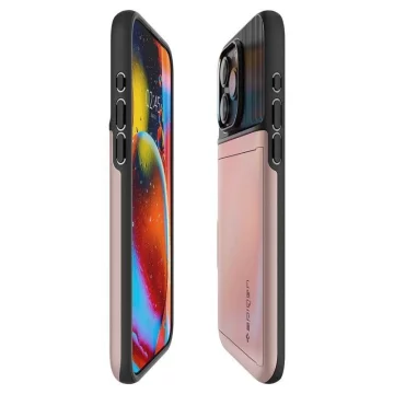 Etui Spigen Slim Armor CS do Apple iPhone 15 Pro Max - różowe