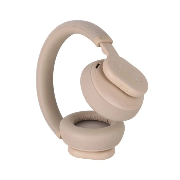 Бездротові накладні навушники Forcell F-Audio ANC Touch Beat бежеві