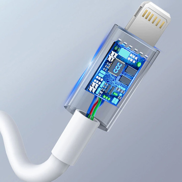 Alogy Wandladegerät Schnelles USB-C PD 20 W Lightning-Kabel 1 m weißes Gehäuse
