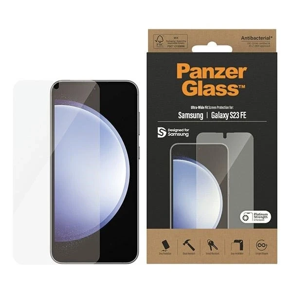 Tvrzené sklo PanzerGlass pro Samsung Galaxy S23 FE Ultra Wide Fit