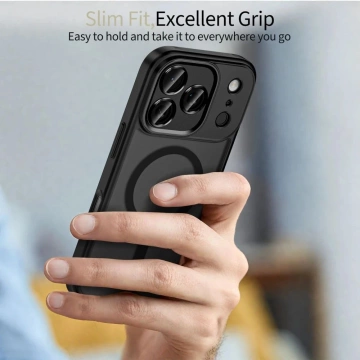 Etui Tech-Protect MagCam MagSafe do iPhone 17 Pro Max, czarny mat