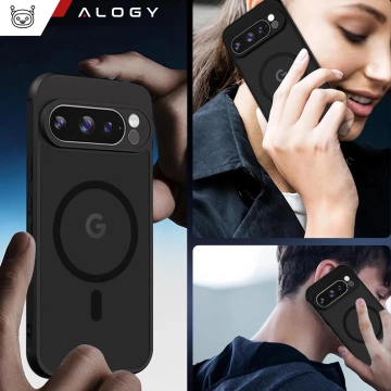 Чохол для Google Pixel 9 Pro Alogy MagSafe Hybrid Matte Case Back Cover for MagMat Phone Matte Black