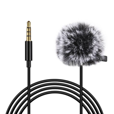 Puluz Lavalier microphone with clip 1.5m 3.5mm Jack PU424