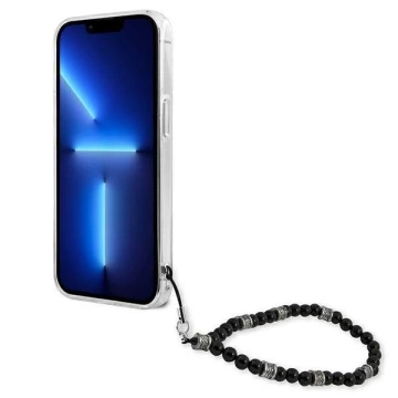 Guess GUHCP13SKPSBK iPhone 13 mini 5,4" priehľadné pevné puzdro Black Pearl