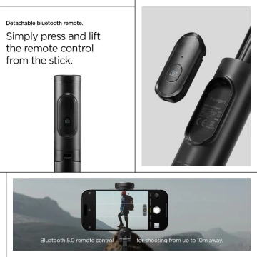 Selfie tyč Spigen S541W so statívom 146 cm s Bluetooth diaľkovým ovládaním