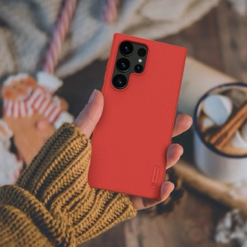 Pancierové puzdro Nillkin Super Frosted Shield Pro pre Samsung Galaxy S24 Ultra - čierne