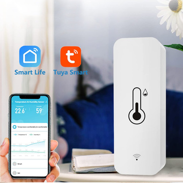 Smart kit 2x WiFi Alogy snímač teploty a vlhkosti Tuya Smart Life Monitor teplomer biely
