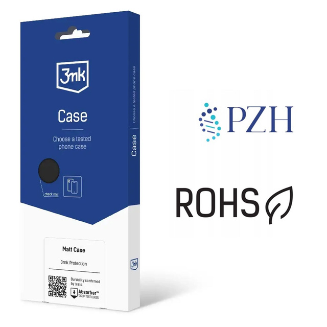 Puzdro pre Samsung Galaxy S24 Ultra 3mk Matt Case Kryt krytu Matné čierne zadné sklo