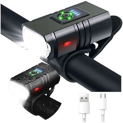 Передній велосипедний ліхтар водонепроникний Alogy LED light переднє освітлення для велосипедного керма 800lm