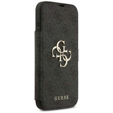 Etui Guess Book 4G Metal Logo do iPhone 17 Pro Max Czarny