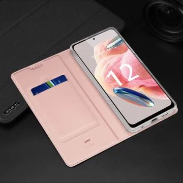 Dux Ducis Skin Pro Hülle für Xiaomi Redmi Note 12 Cover Flip Card Wallet Stand Gold