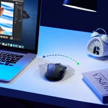 Maus UGREEN optisch kabellos USB 2.4GHz 4000 DPI schwarz (MU006)