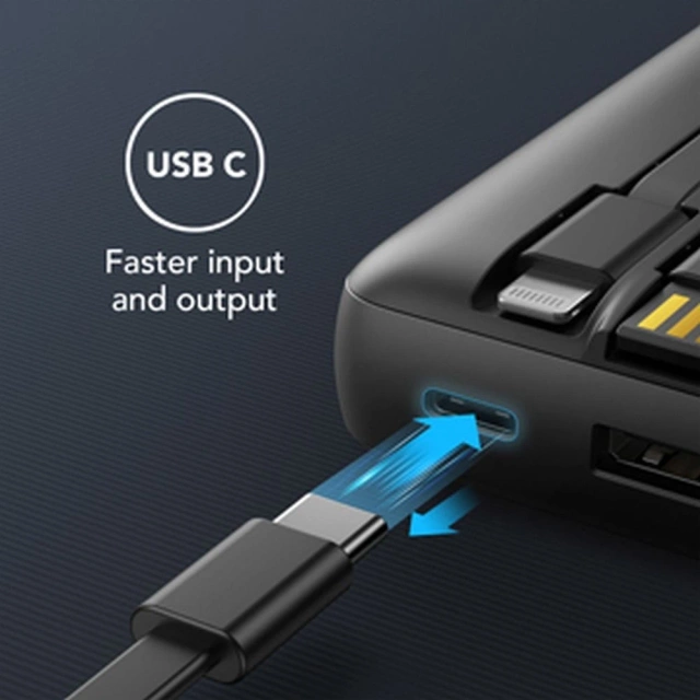 Powerbank Externá batéria (POWER BANK) VEGER C20 - 20 000mAh (Micro Type C Lightning 8-pin) čierna W2047