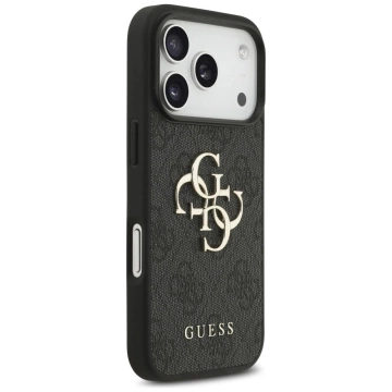 Etui Guess Hardcase 4G Big Metal Logo do iPhone 17 Pro, czarne