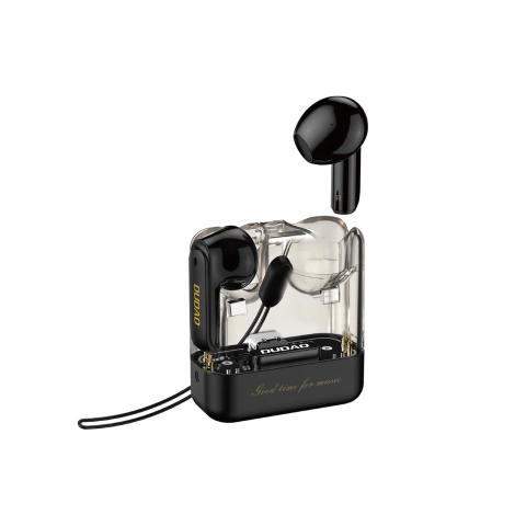 TWS Dudao U18Pro Bluetooth 5.3 Earphones – Transparent, LED, Black