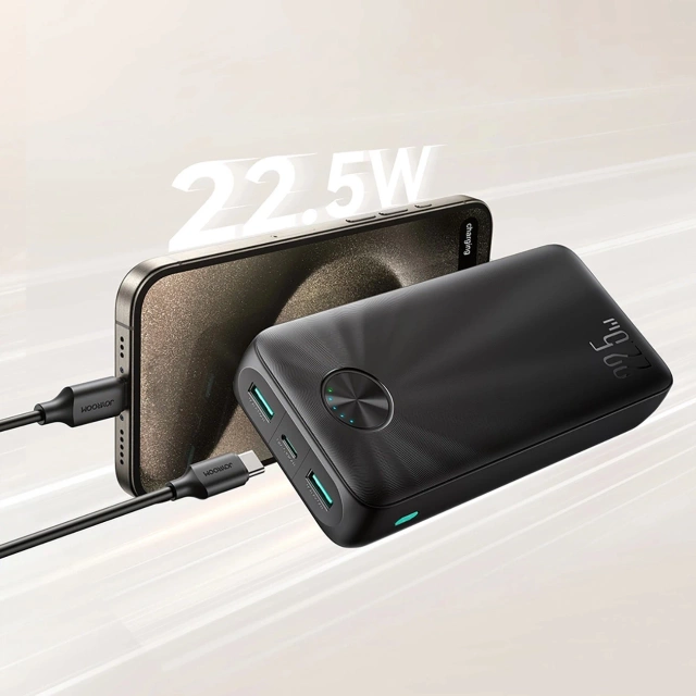 Joyroom 20000 mAh USB-C USB-A Powerbank 22,5 W – Schwarz