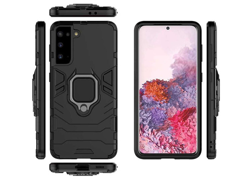 Alogy Stand Ring Armor Hülle für Samsung Galaxy S21 Plus schwarz