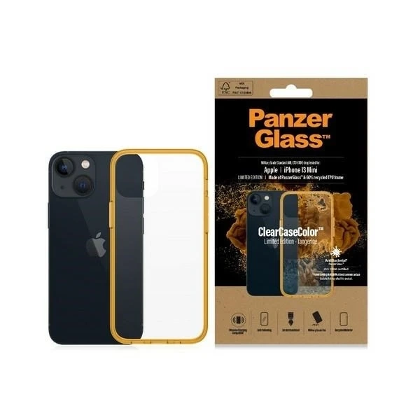 Чохол для iPhone 13 mini PanzerGlass ClearCase, антибактеріальний, військового класу