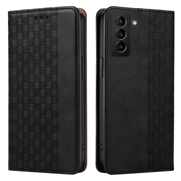 Magnet Strap Case Case pro Samsung Galaxy S22 (S22 Plus) Pouch Wallet Mini Lanyard Pendant Black