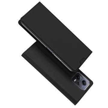 Dux Ducis Skin Pro Hülle für Xiaomi Redmi Note 12 Pro / Poco X5 Pro 5G Cover Flip Card Wallet Stand Schwarz