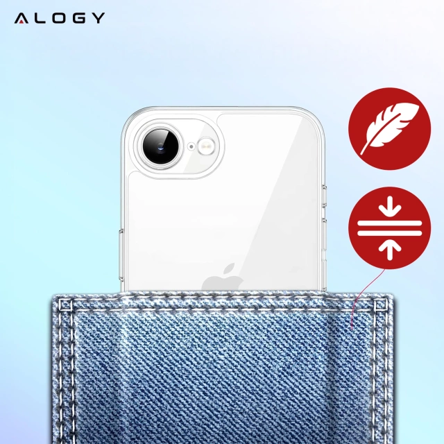 Hülle für Apple iPhone 16 Pro Max Alogy Anti-Shock Hybrid Case für MagSafe Transparent