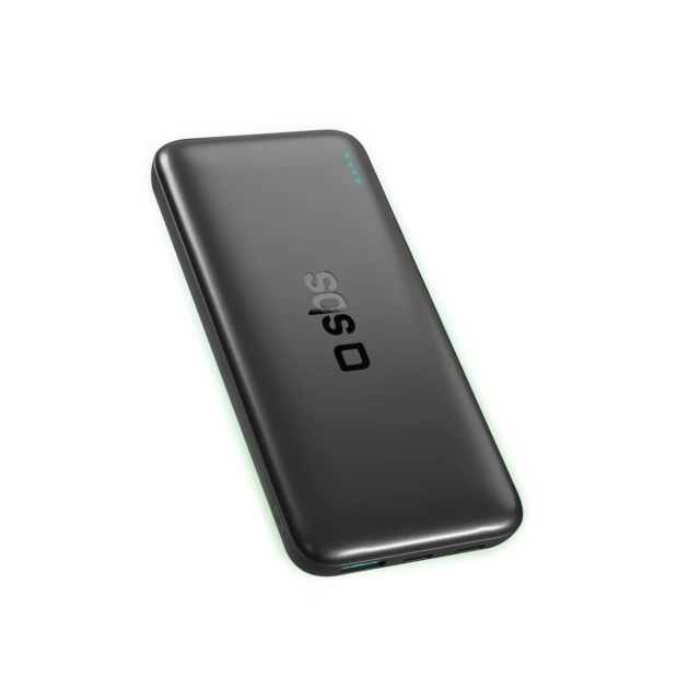 Powerbank SBS Infinity 10000mAh 10W LiFePO₄ USB-C USB-A Czarny