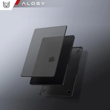 Etui ochronne do Apple Macbook Pro 14 - M1/M2/M3/M4 2021-2024 Alogy AirGuard™ Elastyczna obudowa bez odcisków palców Matowa Czerń