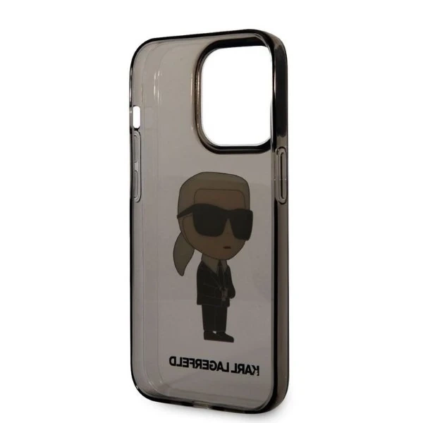 Etui Karl Lagerfeld KLHCP14XHNIKTCK do iPhone 14 Pro Max 6,7" hardcase Ikonik Karl Lagerfeld czarny/black
