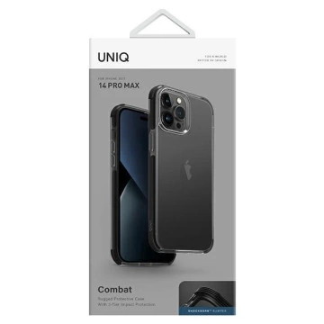 UNIQ pouzdro Combat iPhone 14 Pro Max 6,7" černá/karbonově černá