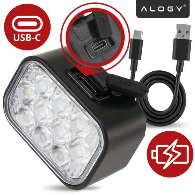 LED světlo na kolo 500 LM 200 LM Alogy DuoRide™ světla 20 LED svítilna na kolo vodotěsné světlo přední a zadní světlo přední a zadní 2 sada