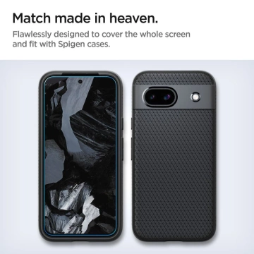 Spigen ALM Glas.TR 2er-Pack gehärtetes Glas für Google Pixel 8A Clear