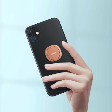 Baseus Invisible ring holder for phone (pink)