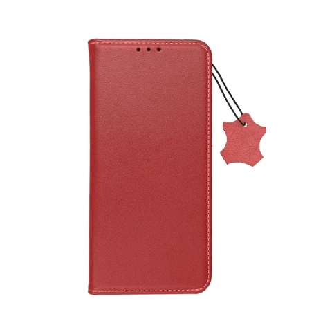Kabura Smart Pro Book do Samsung S25 Edge Skórzana Bordowa