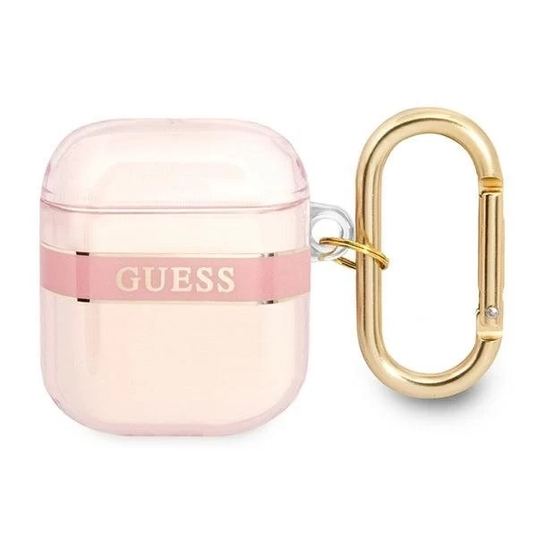 Guess GUA2HHTSP kryt AirPods różowy/pink Strap Collection