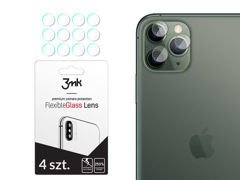 4x Szkło 3mk Flexible Glass na kamerę obiektyw Apple iPhone 11 Pro Max