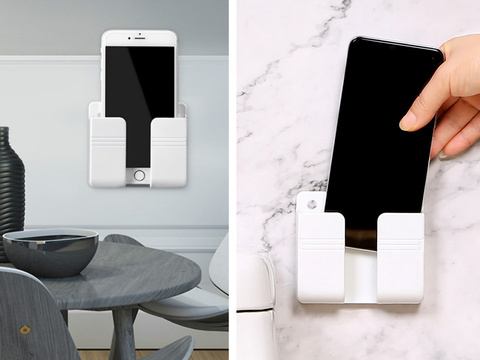 Alogy phone wall mount phone stand charging hook White