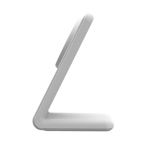 Ładowarka indukcyjna Qi Mag Safe 15W do iPhone bezprzewodowa stacja biurkowa biała