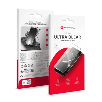 Tvrzené sklo pro iPhone 16 Forcell Ultra Clear Glass černé 9H