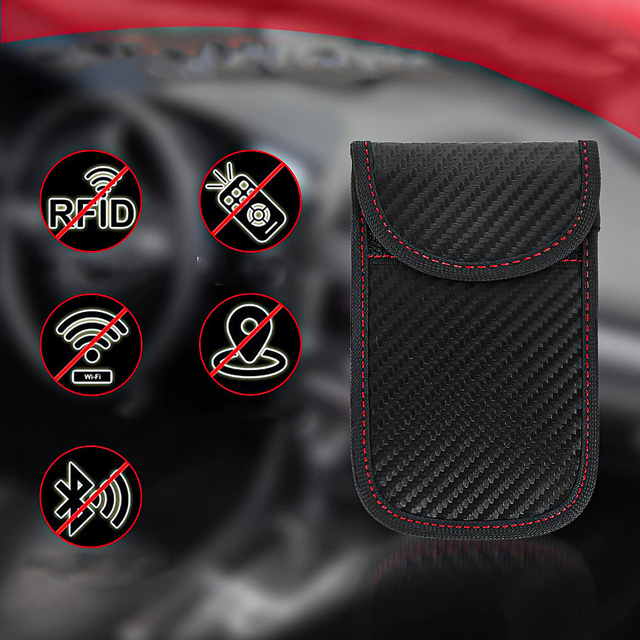 Ochrana proti krádeži 2x Alogy kryt pouzdra na klíče blokující signál 13x8,2cm