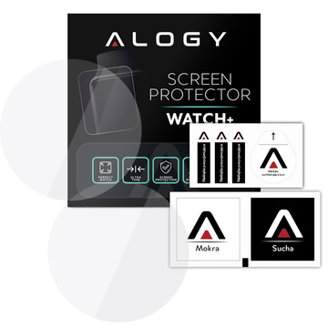 2x Alogy Displayschutzfolie aus gehärtetem Glas für Xiaomi Mi Watch S1 Global