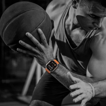 Pasek Tech-Protect Nylon Clasp Apple Watch 44–49 mm Pomarańczowy