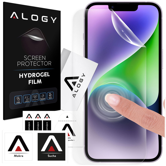 Гідрогелева плівка для Apple iPhone X XR 11 12 13 14 15 PRO MAX MINI PLUS Phone Protector Screen Protector Alogy Hydrogel Film