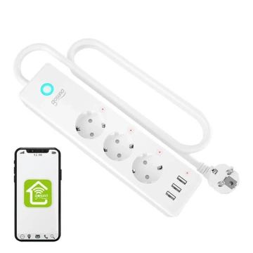 Gosund P1 PLUS Chytrý WiFi prodlužovací kabel (3x AC, 3x USB-A)