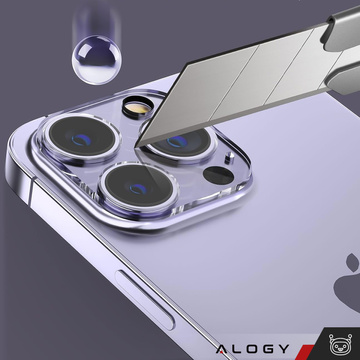 2x Скло об’єктива камери для iPhone 15 Pro / 15 Pro Max Alogy lens clear transparent